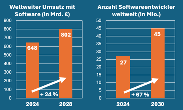 trends umsatz bedarf entwickler